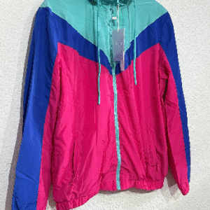 Campera retro rompevientos tri-color importado Mujer
