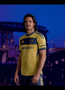 Boca Juniors 2025 2° equipacion versión fan