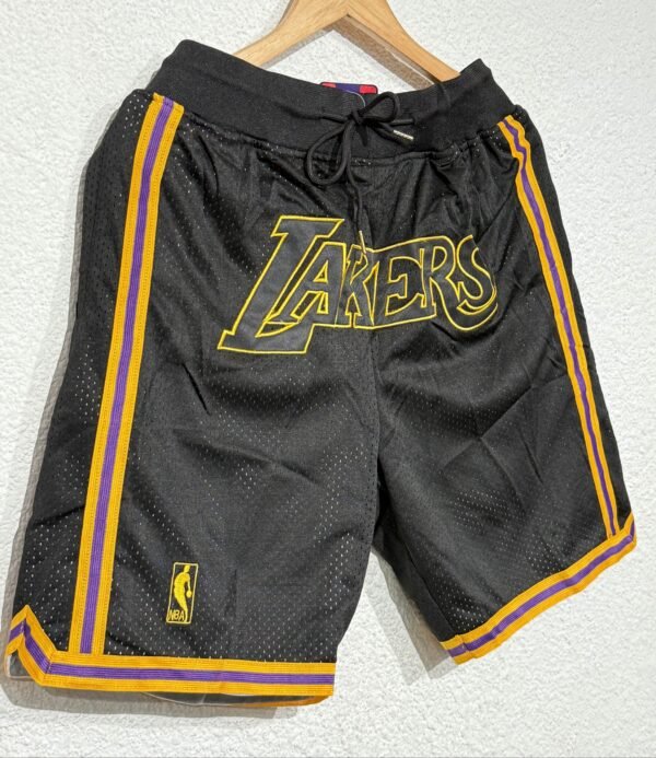 Short NBA Lakers Negro - Image 2